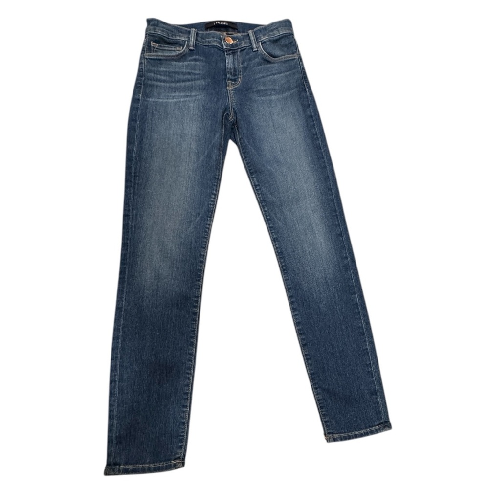 👖 J Brand Vintage Womans Cropped Skinny Jeans in Blue Code Size 25